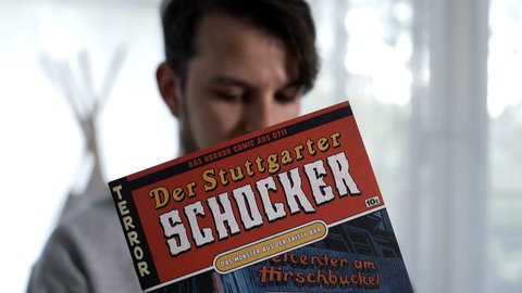 Lukas Hepp hat einen Grusel-Comic mit dem Titel "Der Stuttgarter Schocker" geschrieben.
