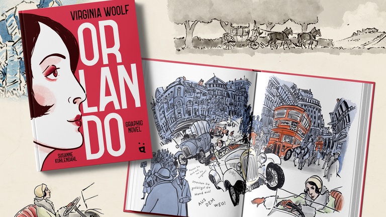 Blick in die Graphic Novel "Orlando" von Virginia Woolf