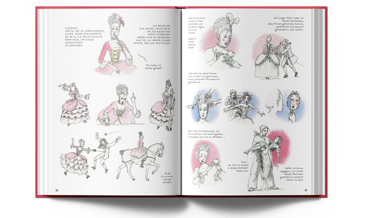 Blick in die Graphic Novel "Orlando" von Virginia Woolf