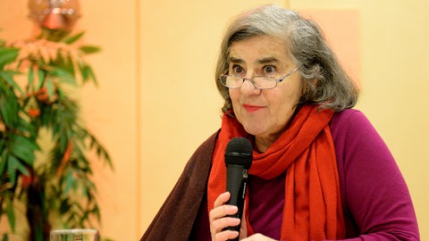 Barbara Honigmann bei einer Lesung (2018)