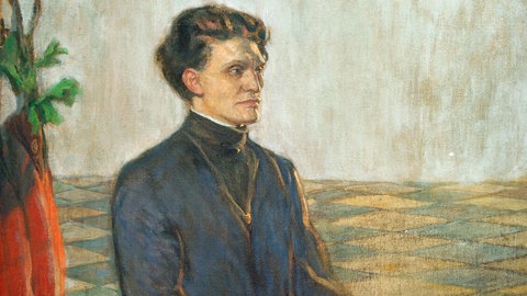 Bildnis Stefan George, undat. Gemälde von Sabine Lepsius 