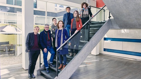 Die sieben Mitglieder der Jury des Deutschen Buchpreises.