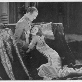 Schwedische Schauspielerin Greta Garbo mit Schauspieler Conrad Nagel