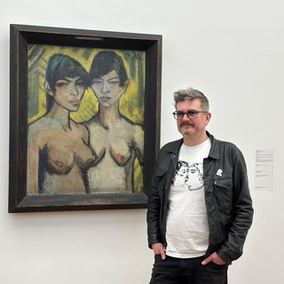 Luz im Museum Ludwig vor „Zwei weibliche Halbakte“.