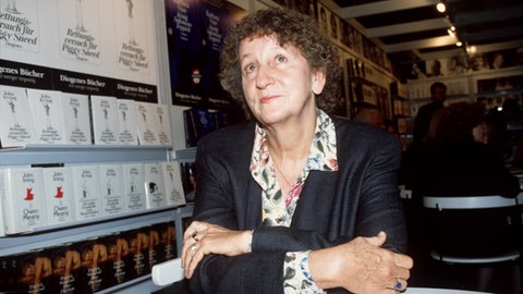 Ingrid Noll bei der Frankfurter Buchmesse 1993