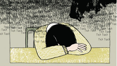 Aussschnitt aus einer Seite aus der Graphic Novel "Schweigen" von Birgit Weyhe