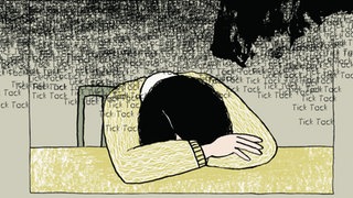 Aussschnitt aus einer Seite aus der Graphic Novel "Schweigen" von Birgit Weyhe