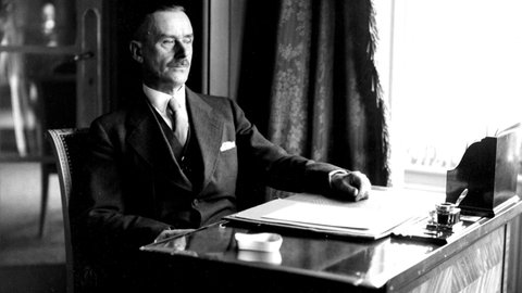 Thomas Mann in Brüssel, um 1930