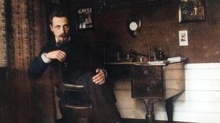 Rainer Maria Rilke in seinem Büro um 1905