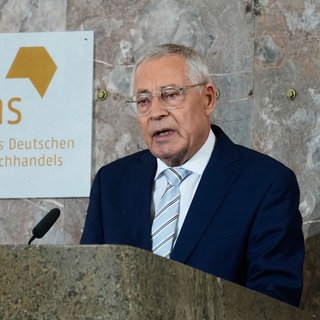 Karl Schlögel, Historiker und Publizist, spricht anlässlich der Verleihung des Friedenspreises des Deutschen Buchhandels.