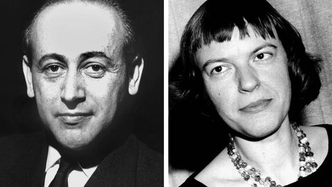 Paul Celan (1920–1970) überlebte den Holocaust und lebte später bis zu seinem Tod in Paris. Ingeborg Bachmann (1926–1973), geboren in Klagenfurt, war Schriftstellerin und Lyrikerin. Beide verband eine persönliche und literarische Beziehung, Freundschaft und Liebe, dokumentiert im Briefwechsel "Herzzeit".
