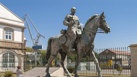Reiterdenkmal Diktator Francisco Franco in Spanien