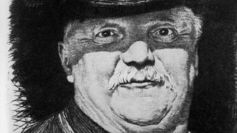 Der Schweizer Schriftsteller und Dichter Conrad Ferdinand Meyer auf einer zeitgenössischen, undatierten Abbildung