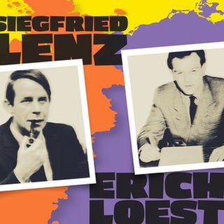 Die beiden Schriftsteller Siegfried Lenz und Erich Loest