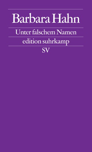 Cover des Buches: Unter falschem Namen von Barbara Hahn