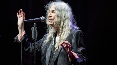 Patti Smith, 2023 auf einem Konzert in Parma, Italien