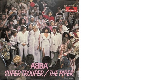 Plattencover ABBA ("Super Trouper"). Bis heute schaut die Band auf eine Geschichte voller Erfolg zurück.