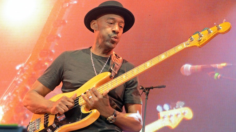 Marcus Miller am 3. Juli 2025 bei den jazzopen in Stuttgart.