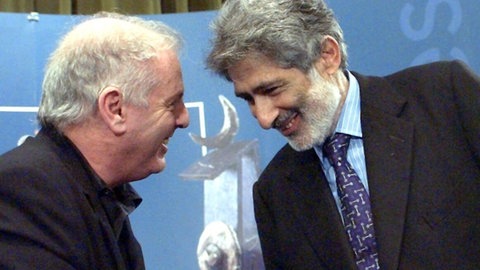 Der israelische Dirigent Daniel Barenboim und der palästinensische Historiker Edward Said 