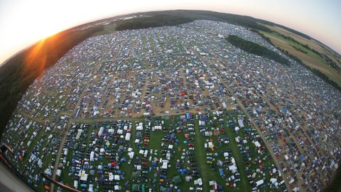 Campingplatz der Nature One von oben