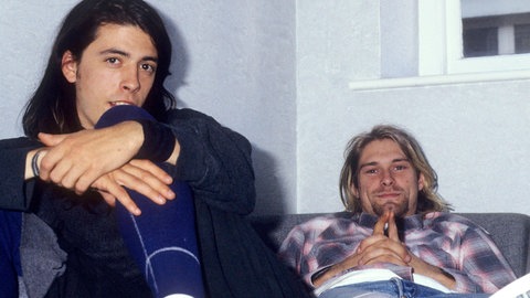 Dave Grohl und Kurt Cobain während ihrer gemeinsamen Zeit bei Nirvana