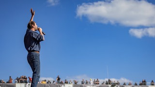 Wanda-Sänger Michael Wanda bei Rock am Ring 2024