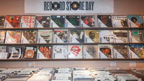 Record Store Day in einem Plattenladen