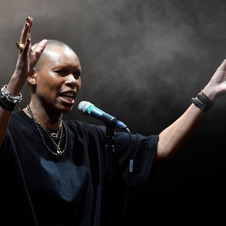 Die Frontfrau Skin der britischen Alternative-Rockband Skunk Anansie