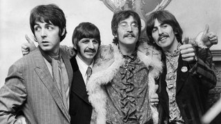 The Beatles (L-R): PAUL MCCARTNEY, RINGO STARR, JOHN LENNON and GEORGE HARRISON