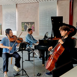 Gewinner vom ARD Musikwettbewerb beim Proben