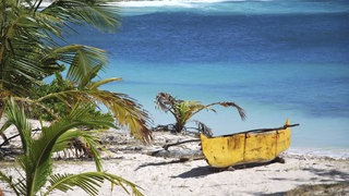 Ein Sandstrand auf Madagaskar