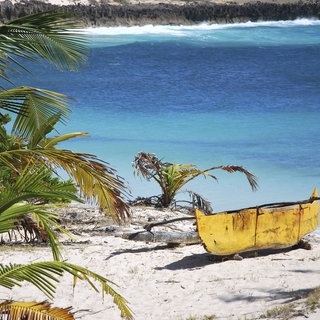 Ein Sandstrand auf Madagaskar