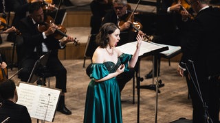 Mira Alkhovik beim ARD-Musikwettbewerb 2024 auf der Bühne