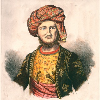 Litographie von Fürst Hermann Ludwig Heinrich von Pückler-Muskau