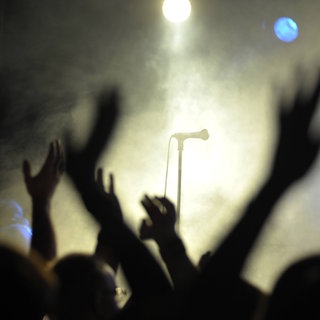 Jubelnde Konzertbesucher als Symbolbild für Musikfestivals