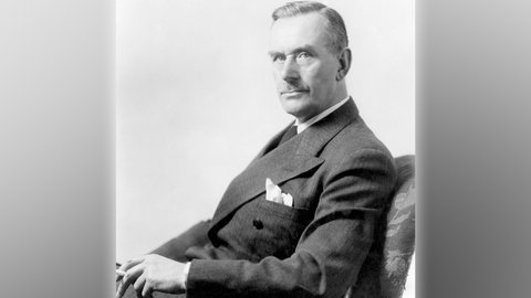 Thomas Mann (1875-1955), deutscher Schriftsteller und Nobelpreisträger, ca. 1930er Jahre.