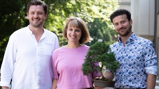 vlnr: Samuel Hasselhorn (Bariton), Christiane Peterlein (SWR Kultur Musik Redaktion), Ammiel Bushakevitz (Klavier) - "Pieces of Schubert"