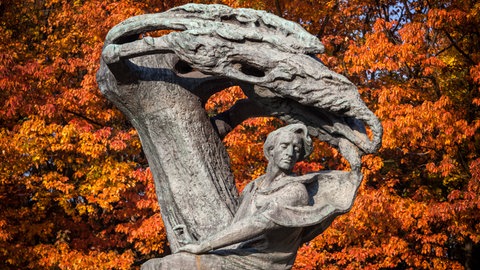 Denkmal für Frédéric Chopin im Warschauer Łazienki-Park