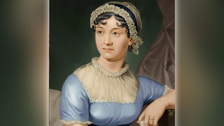 Jane Austen, englische Romanautorin (digital bearbeitet)