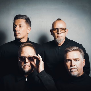 Die Bandmitglieder der «Fantastischen Vier» Smudo, Andreas Rieke (unten, l-r), Michael Beck und Thomas D (oben, l-r). 