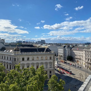Blick auf Wien und den Schwarzenbergplatz