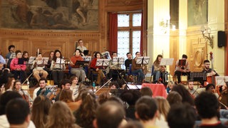 Orchestre du Nouveau Monde probt in der Klimaakademie