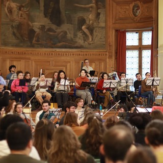 Orchestre du Nouveau Monde probt in der Klimaakademie