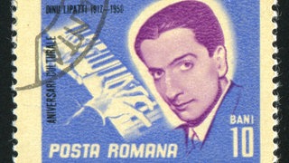 Dinu Lupatti auf einer Postkarte