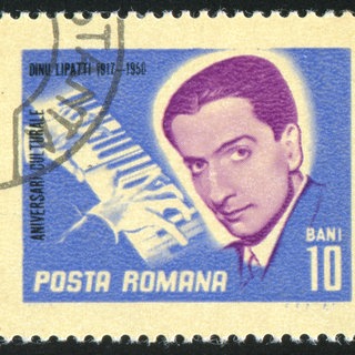 Dinu Lupatti auf einer Postkarte