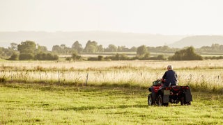 Ein Farmer auf dem Land