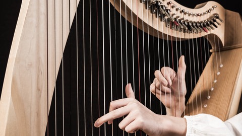 Keltische Harfe aus Holz