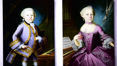 Wolfgang und Nannerl Mozart, Sonderausstellung zum 300. Geburtstag, Mozart Wohnhaus, Salzburg