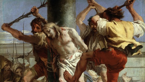 Gemälde Christus an der Säule von Giovanni Domenico Tiepolo