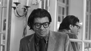 Press conference composer Morton Feldman in Concertgebouw Amsterdam 